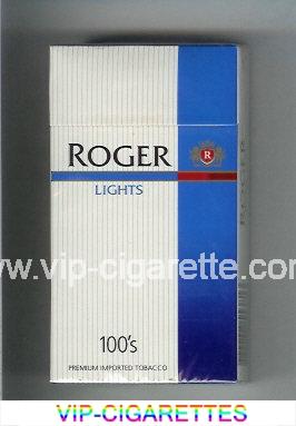 Roger Lights 100s cigarettes hard box