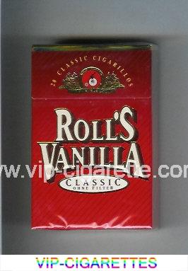 Roll's Vanilla Classic cigarettes hard box