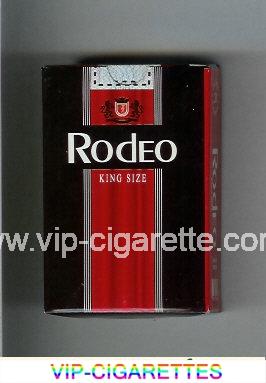 Rodeo King Size cigarettes black and red hard box