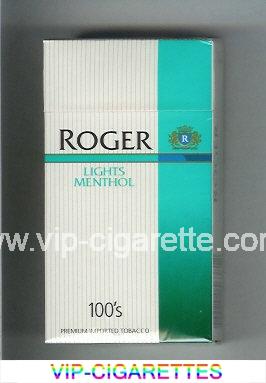 Roger Lights Menthol 100s cigarettes hard box