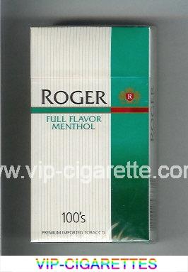 Roger Full Flavor Menthol 100s cigarettes hard box