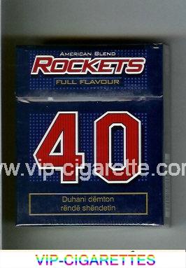 Rockets 40 Full Flavour American Blend cigarettes hard box