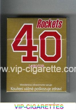 Rockets 40 Lights cigarettes hard box