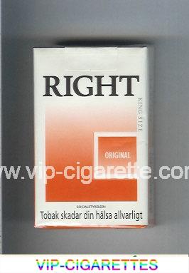 Right Original cigarettes soft box