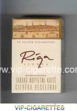 Riga Lights cigarettes hard box