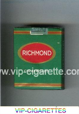 Richmond cigarettes green and red soft box