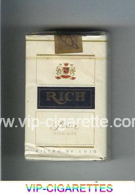 Rich Suave cigarettes white and blue soft box