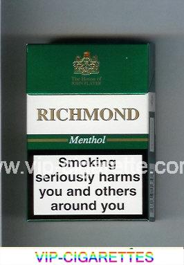 Richmond Menthol cigarettes hard box