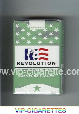 Revolution Menthol Lights American Blend cigarettes soft box