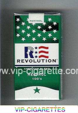 Revolution Menthol 100s American Blend cigarettes soft box