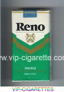 Reno Menthol 100s cigarettes soft box