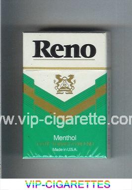 Reno Menthol cigarettes hard box