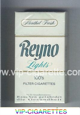 Reyno Lights 100s Menthol Fresh Filter cigarettes hard box