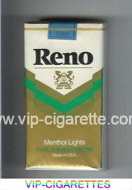 Reno Menthol Lights 100s cigarettes soft box