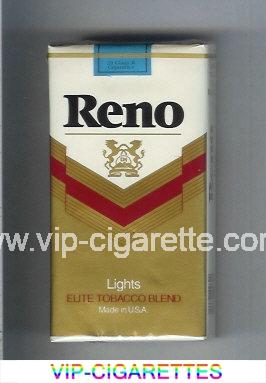 Reno Lights 100s cigarettes soft box