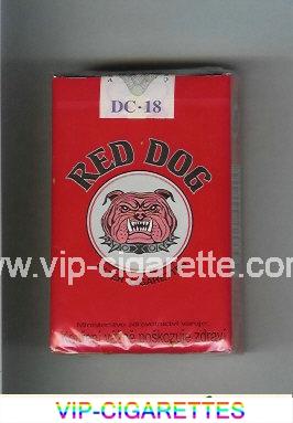 Red Dog cigarettes red soft box