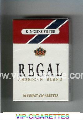 Regal American Blend cigarettes hard box