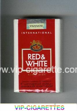 Red and White International King Size cigarettes soft box
