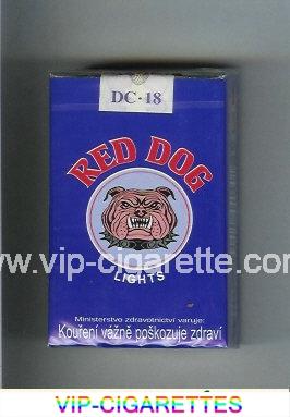 Red Dog Lights cigarettes blue soft box