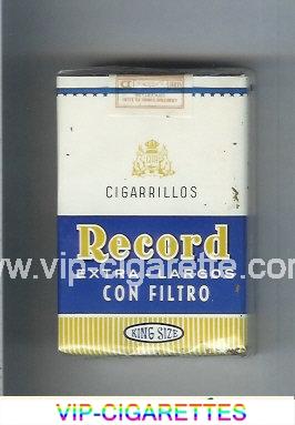 Record Extra-Largos Con Filtro cigarettes soft box