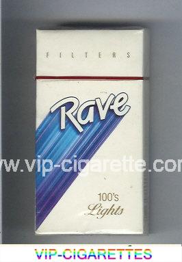 Rave Filters Lights 100s cigarettes hard box