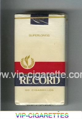 Record 100s cigarettes soft box