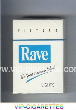 Rave Lights Filters The Great American Blend cigarettes hard box