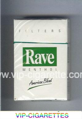 Rave Menthol Filters American Blend cigarettes hard box