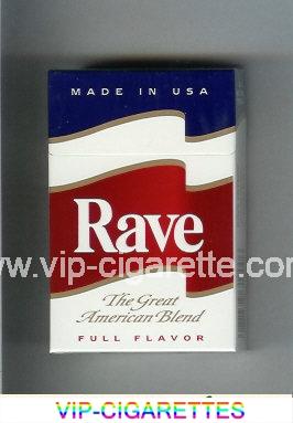 Rave Full Flavor The Great American Blend cigarettes hard box