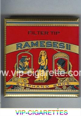Rameses II red cigarettes wide flat hard box