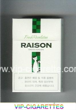 Raison Fresh Revolution Green Version cigarettes hard box