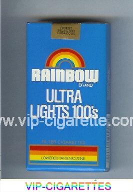 Rainbow Brand Ultra Lights 100s cigarettes soft box