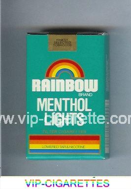 Rainbow Brand Menthol Lights cigarettes soft box