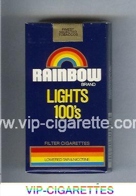 Rainbow Brand Lights 100s cigarettes soft box