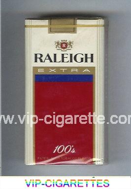 Raleigh Extra 100s cigarettes soft box