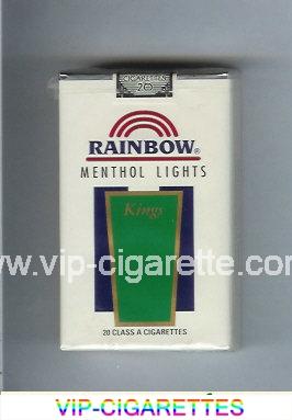 Rainbow Menthol Lights cigarettes soft box