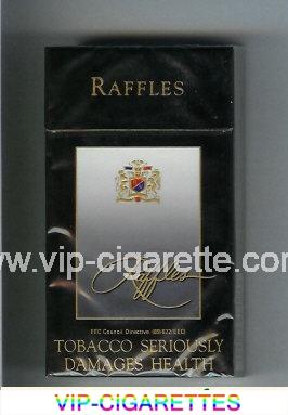 Raffles 100s black and grey cigarettes hard box