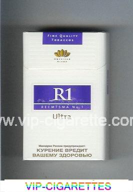 R1 Reemtsma No 1 Ultra American Blend cigarettes hard box