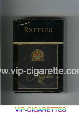 Raffles black cigarettes hard box