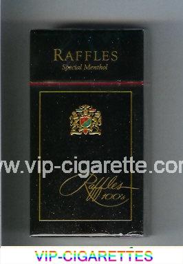 Raffles Special Menthol 100s black cigarettes hard box