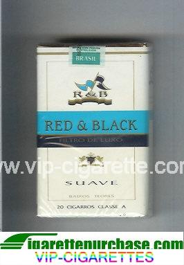 R and B Red and Black Suave cigarettes soft box