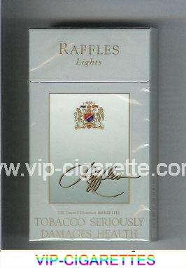 Raffles Lights 100s grey cigarettes hard box