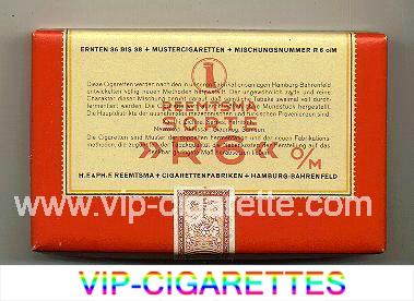 R6 Reemtsma Sorte 25 cigarettes wide flat hard box