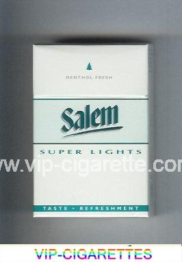 Salem Super Lights Menthol Fresh with line cigarettes hard box