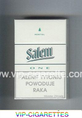 Salem One Mentol with line cigarettes hard box