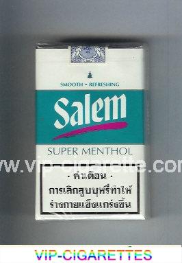 Salem Super Menthol with red line cigarettes soft box
