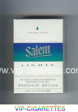 Salem Lights with line Menthol Fresh cigarettes hard box