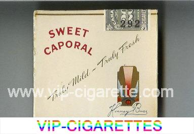 Sweet Caporal Cigarettes wide flat hard box