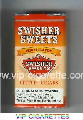 Swisher Sweets Peach Flavor 100s Little Cigars Cigarettes soft box