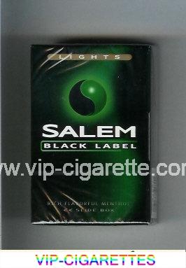 Salem Black Label Lights cigarettes hard box